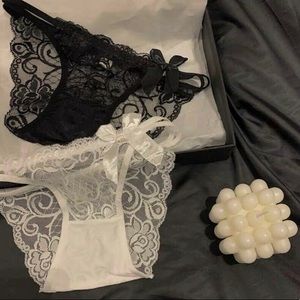 🤍🖤 NWOT lace underwear